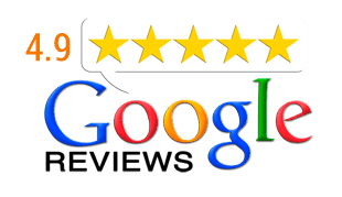 Google Reviews 4.9 star rating logo